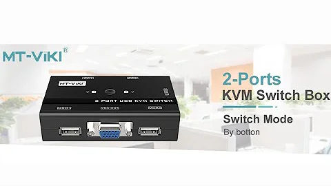How to Setup your New VGA KVM Switch The Right Way? - Easy Connect 2 PC to 1 Monitor || MT-VIKI
