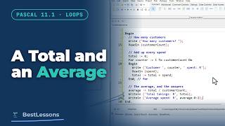 Pascal 11.1 - Total and Average: Repeated Input in a Loop