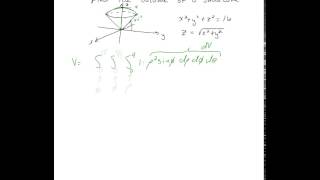 Spherical coordinates (volume of a snow cone)