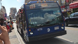 MTA NYCT: Full Ride Onboard 2021 Novabus LFS #8770 on the Q13 Rush from Flushing to Fort Totten