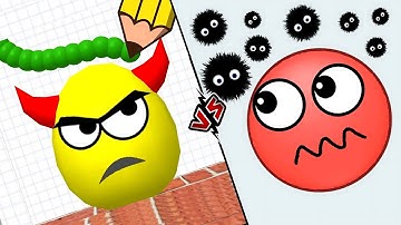 HIDE BALL Brain Teaser games 🆚 Draw to smash - save the dog & bee Gameplay 2 #hideball
