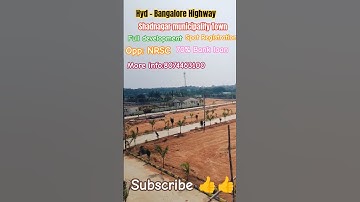 Low budget plot for sale in shadnagar | Hyderabad | telangana | Bangalore Highway Facing#villa#plot
