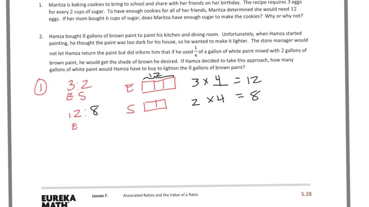 eureka math grade 6 module 1 lesson 7 homework