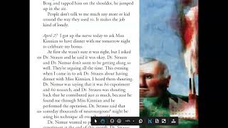 Flowers For Algernon - Progress Report 10