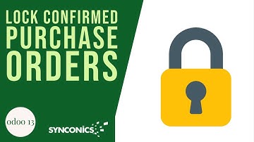 How to Lock/Unlock Confirmed Purchase Orders? | Odoo Apps | #Synconics [ERP]