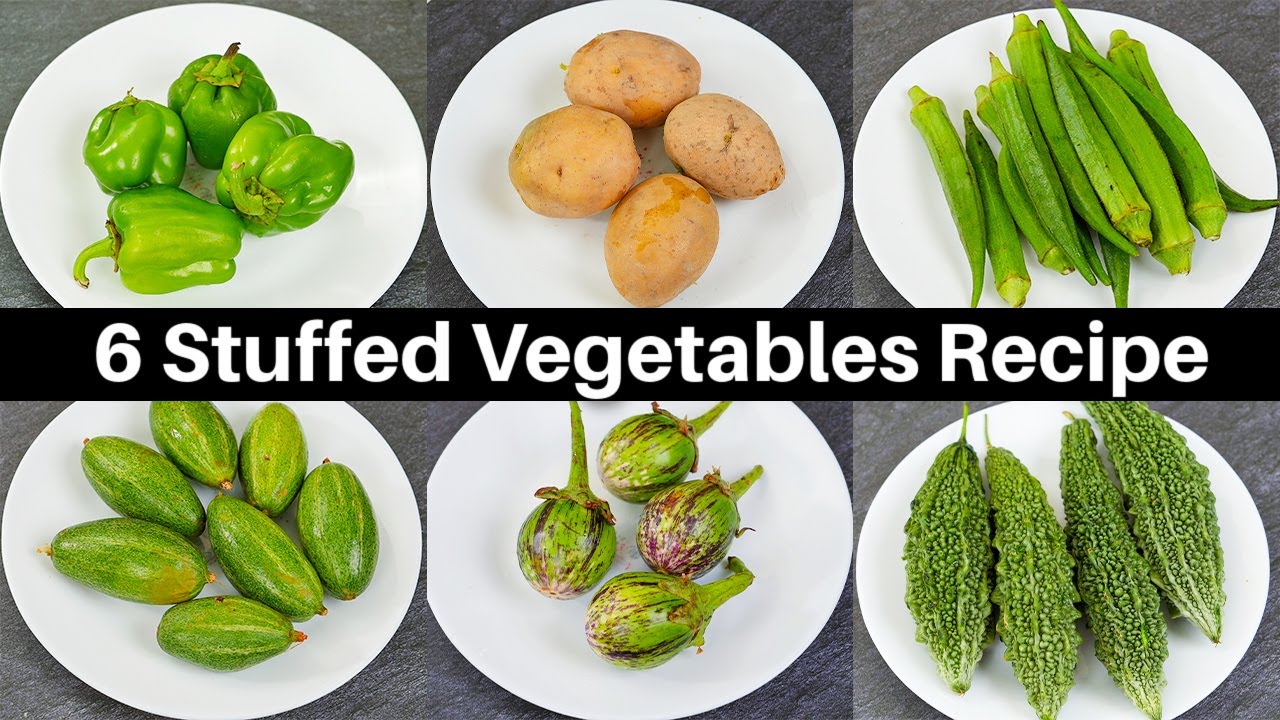 ६ भरवां सब्ज़ी जो आपका दिल जीत ले | 6 Stuffed Vegetables Recipe | Bharwa Sabzi Recipe |Kabitaskitchen | Kabita Singh | Kabita