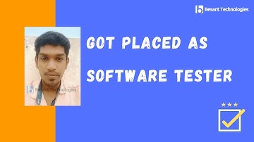 Besant Technologies Placement Review | Kishore Got Placed | Software Testing Course with Placement