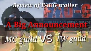 Reviewing FAUG Trailer || Guild war || A Big Announcement || By Commentary spotu || Tamil 2021