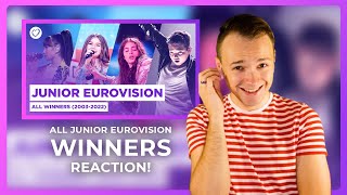 ALL WINNERS OF JUNIOR EUROVISION (2003-2022) Reaction and my favorite winner of all time!