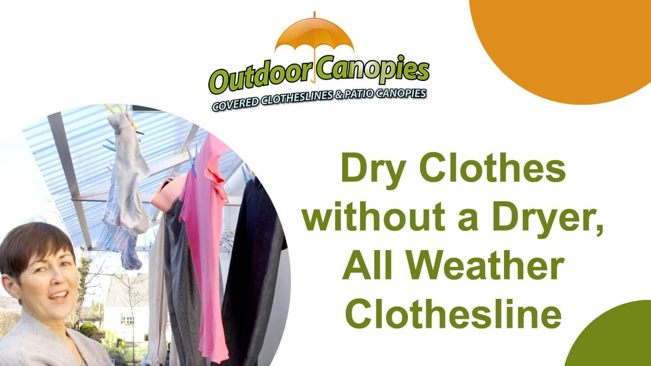 Clothesline Canopy - All weather covered clothesline