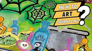 Not Sure Where to Start? Try this Easy Art Journal Page Using Paper | Art Journaling for Beginners