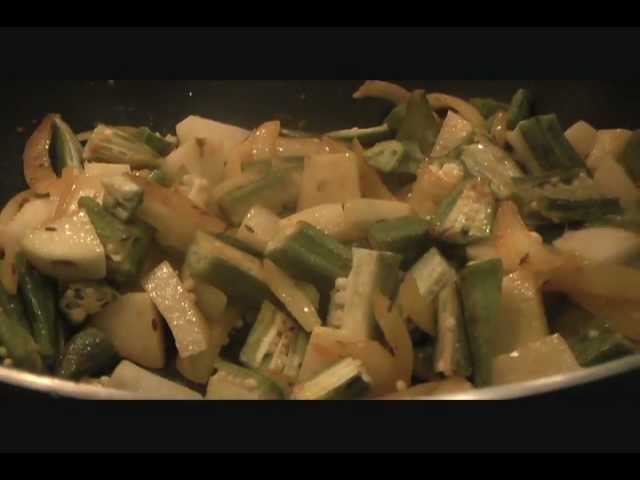 Aloo Bhindi Masala recipe - Indian Okra Recipe | Eat East Indian