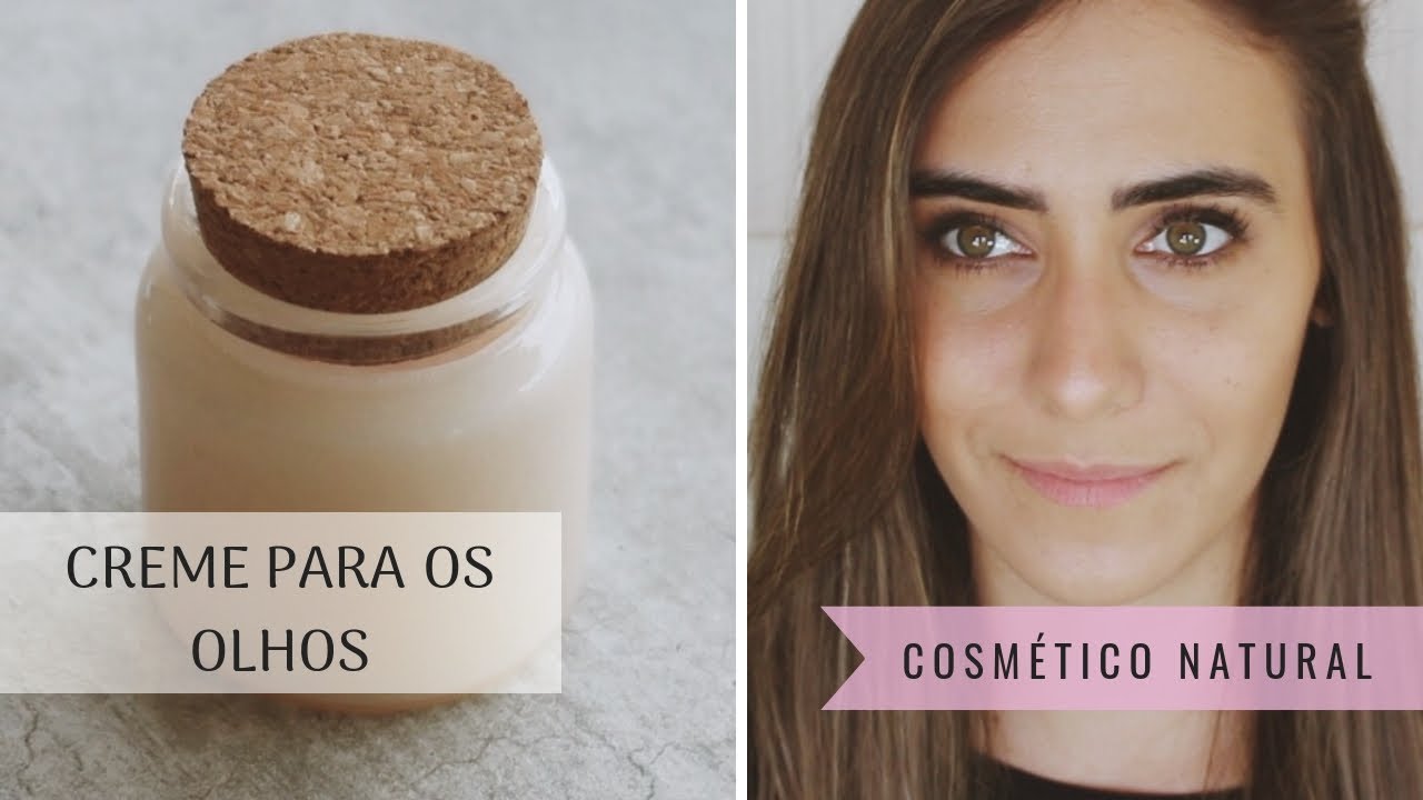 COMO FAZER CREME PARA OLHOS - Receita hidratante e natural - Alternativa para veganos