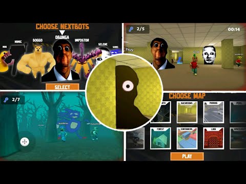 Nextbots Obunga Chase Rooms - Gameplay Walkthrough Part 2 Blue  King,Void,Padgy,Shakky,Selene,Ducky 