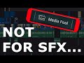 Stop using the media pool for your sfx davinci resolve 18 tutorial