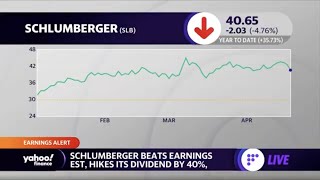 Oil services company Schlumberger beats on earnings, raises dividend
