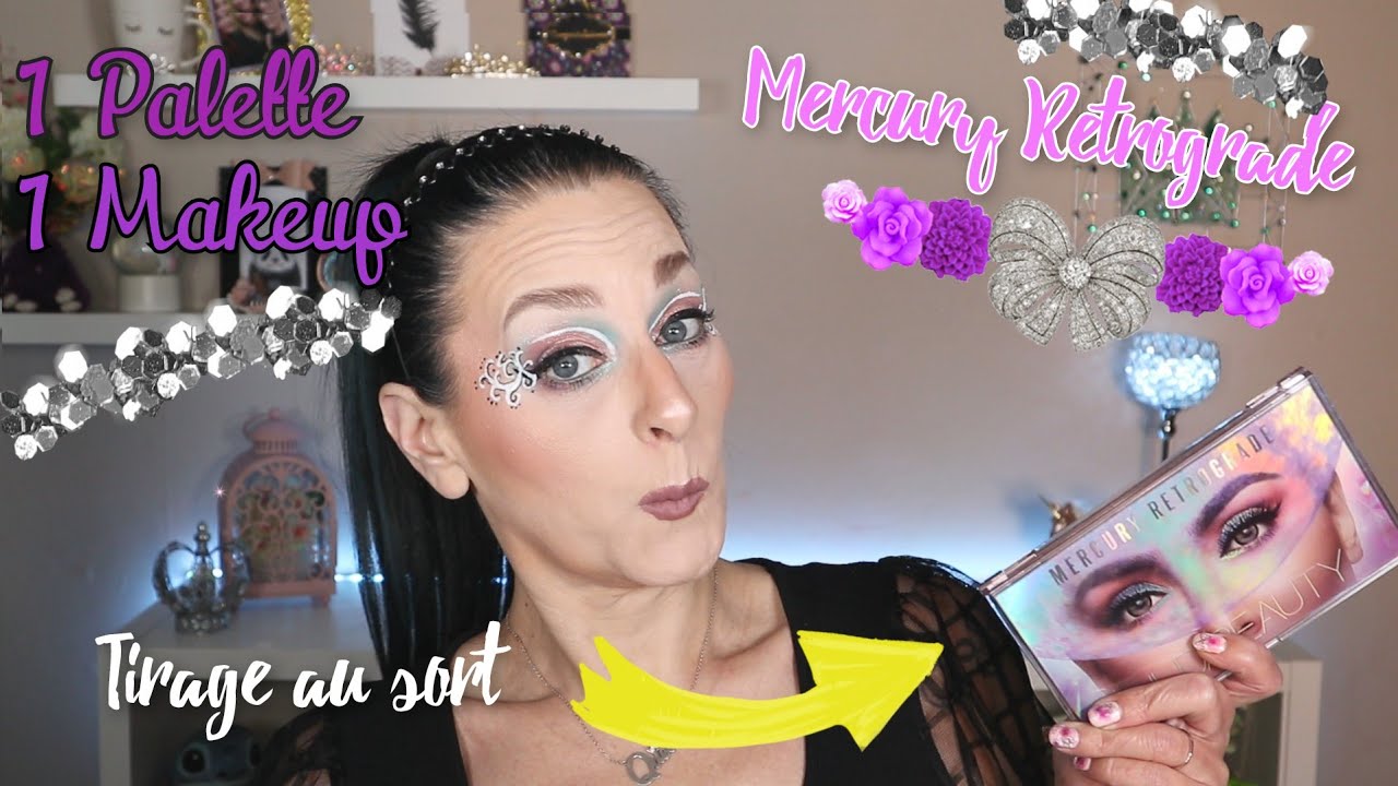 Mercury Retrograde de Huda Beauty | 1 Palette - 1 Makeup - YouTube