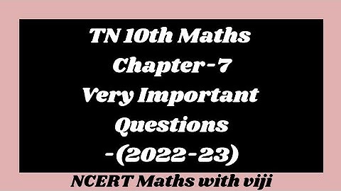 10th Maths Important Questions | Mensuration | Chapter-7 | 2022-23 Syllabus