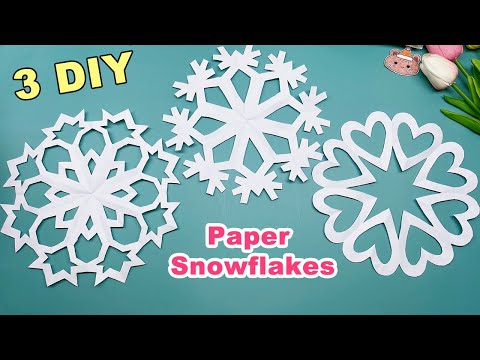 Video 3 Cách cắt Bông Tuyết bằng giấy A4/ Làm đồ Trang trí... - youtube