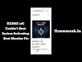 REDMI 13C Couldn’t Boot System Activating Boot Monitor Fix