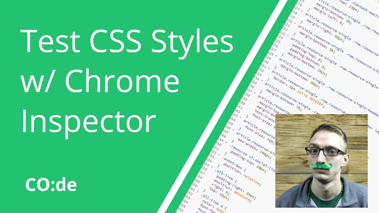 Testing CSS Styles with Chrome Inspector Tool