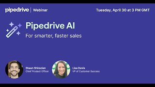 Pipedrive AI for smarter, faster sales ✨