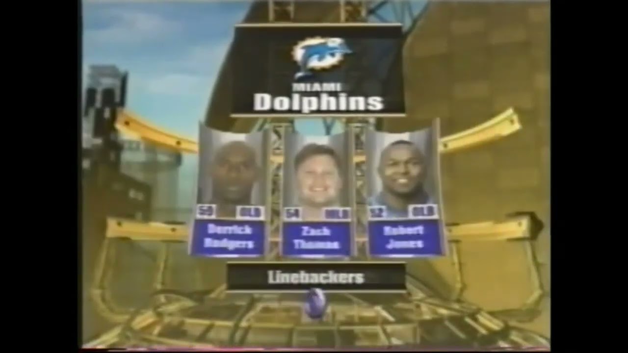 1999 week 6 Miami Dolphins at New England Patriots