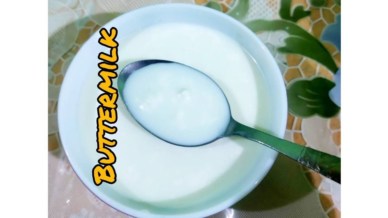 Buttermilk/ Easy homemade buttermilk / How to make buttermilk at home. - YouTube