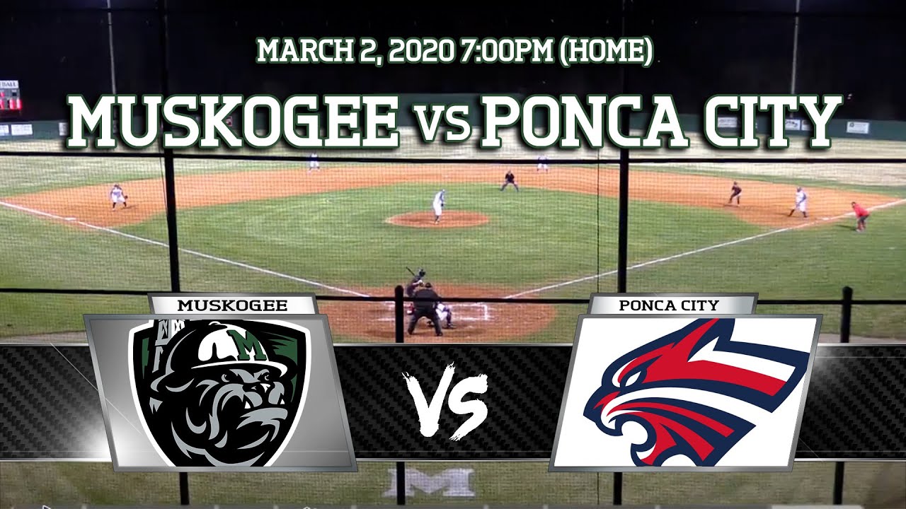 Baseball Muskogee vs Ponca City YouTube