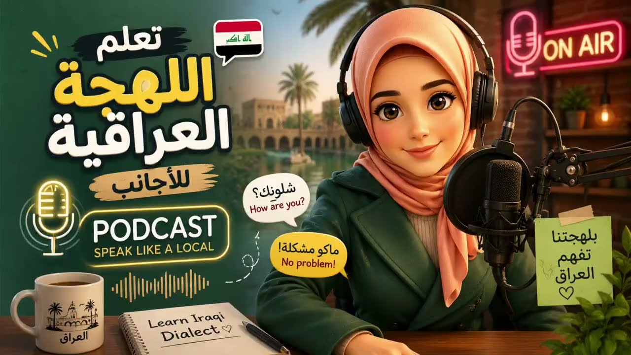 Learn Spoken Iraqi Arabic | Ep. 2: My Daily Routine (رو… — Transcript