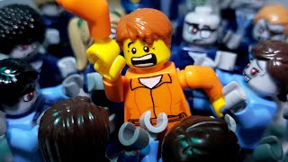Lego Zombie Prison Break Part 2 - Attack Apocalypse Stop Motion Animation 레고 좀비 프리즌 브레이크 2편