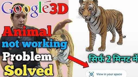 Google 3D animals is not working | view in your spece problem solved just 2 minutes ||