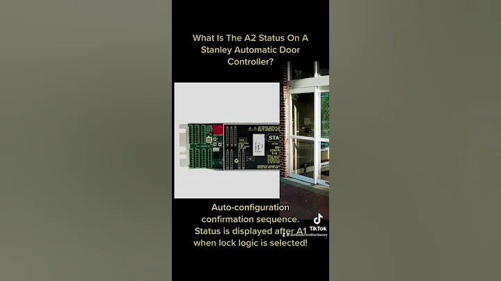 What Is The A2 Status On A Stanley Automatic Door Controller?