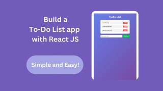 To-Do List App in React JS - Simple and Easy!