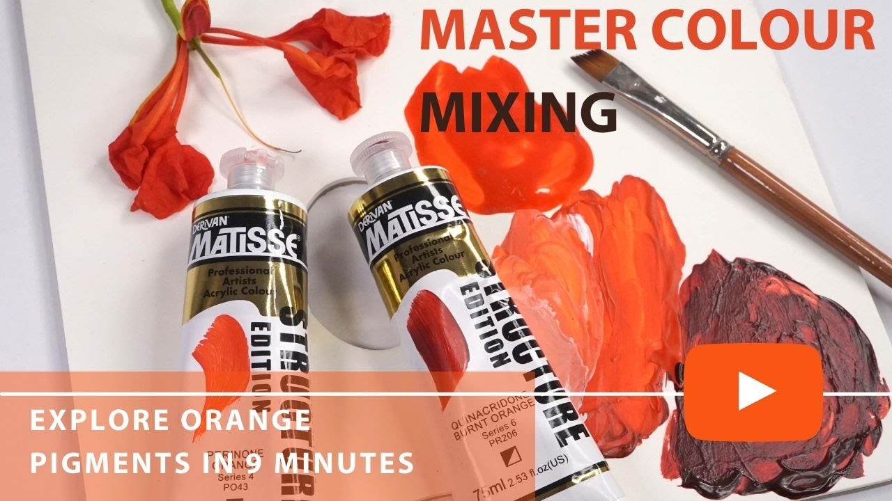 Master Colour Mixing: Explore Orange Pigments 🎨 - YouTube
