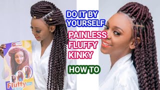 *NEW* QUICK AND EASY FLUFFY KINKY TUTORIAL FOR BIGGINERS 🚫NO CROCHET