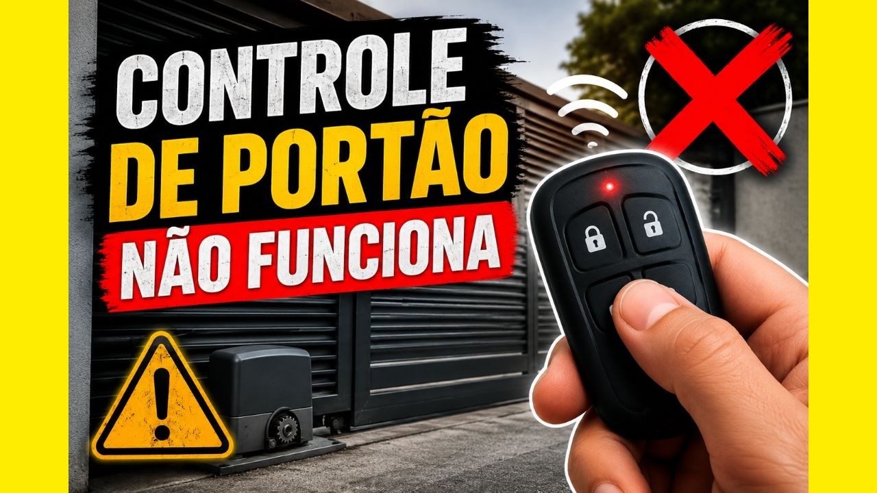 CONTROLE DE PORTÃO NÃO FUNCIONA MAS ACENDE A LUZ ! - YouTube