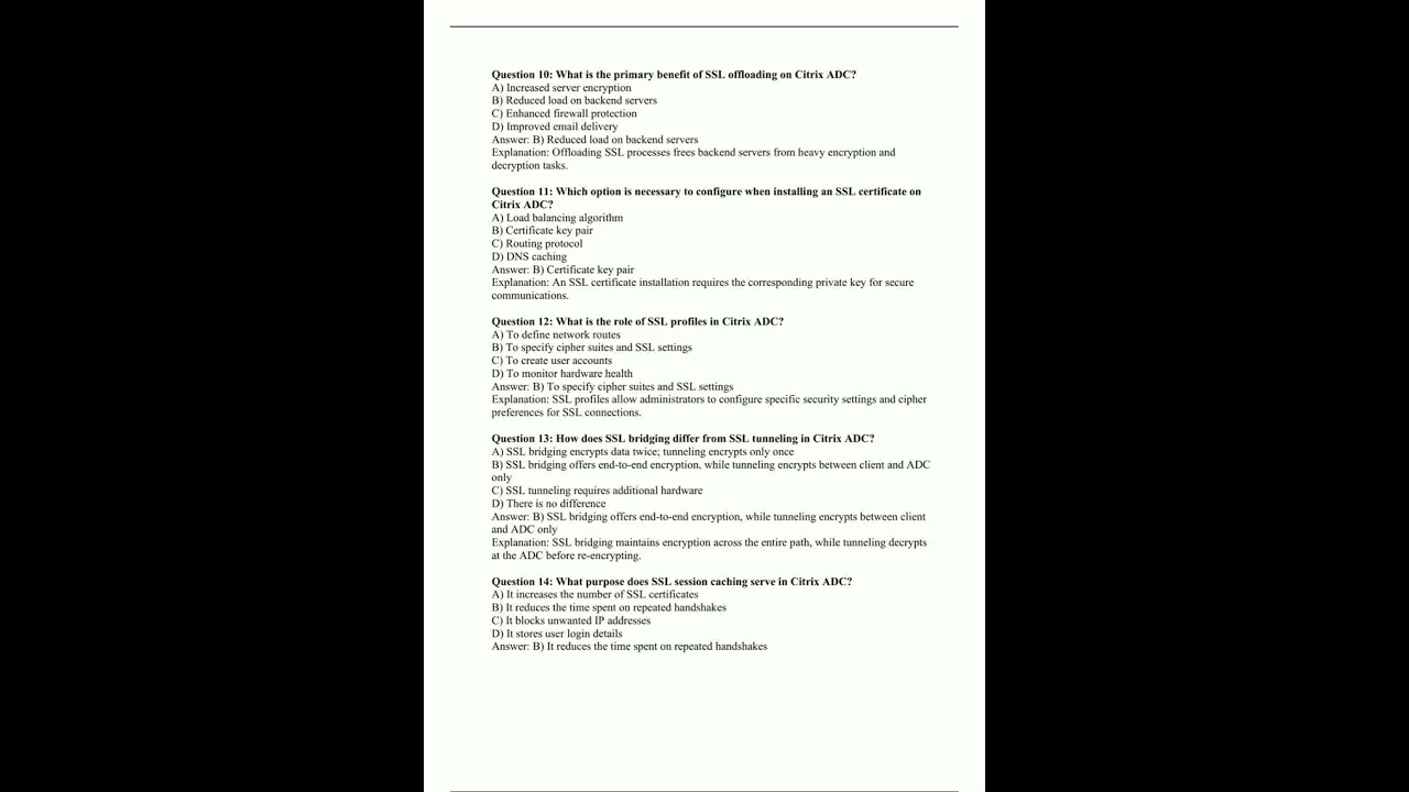 1Y0241Citrix ADC 13 with Traffic Management  Deployment Exam1141 video