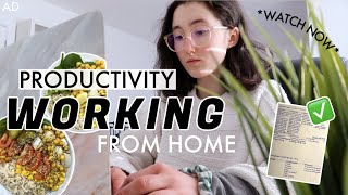 HOW TO BE PRODUCTIVE WORKING FROM HOME | Day in my Life Vlog & ADVICE YOU NEED!