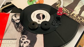 RECORD PLAYER 45 rpm Adaptor how to use it on Records