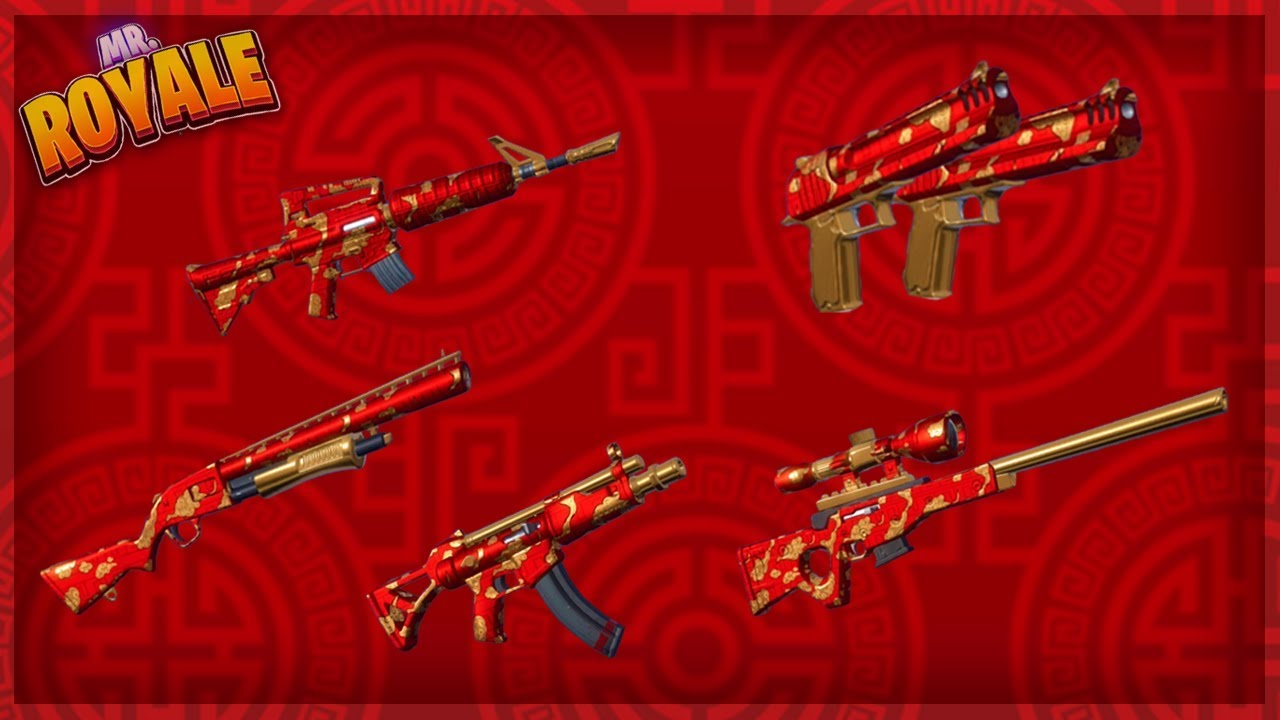 NEW Golden Clouds Wrap On ALL Weapon Types (In Lobby And In Game) | Fortnite Battle Royale