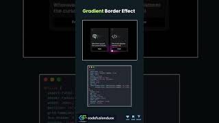 Gradient Border Effect #backend  #coding #html #css #webdesign #programming #python #javascripting