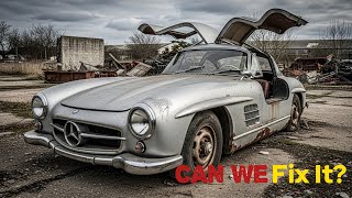 Download Lagu 1955 Silver Mercedes-Benz 300SL Gullwing MP3