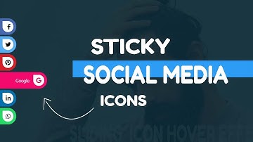 Sticky Social Media Icons - Social Media Sharing Button Using Html & CSS