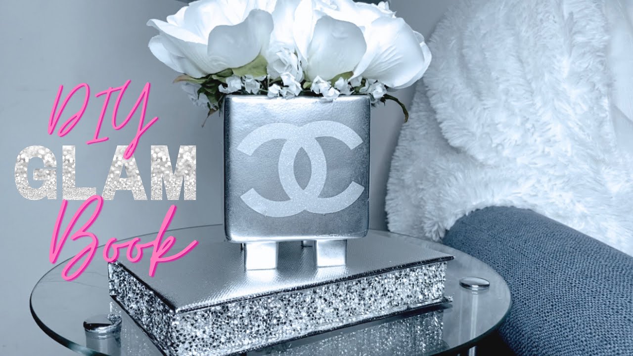 DIY GLAM BOOK GLAM DECOR TABLE DECOR YouTube