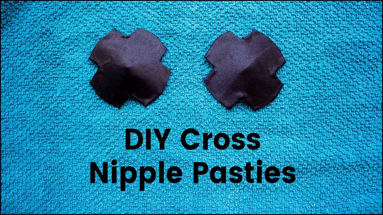 DIY Nipple Pasties (Black Cross Style) 