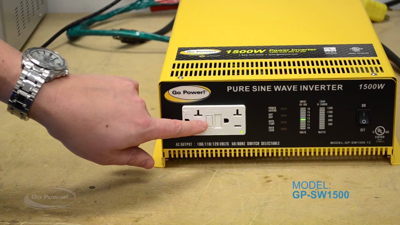 How to test for power through your inverter using the GFCI outlet YouTube