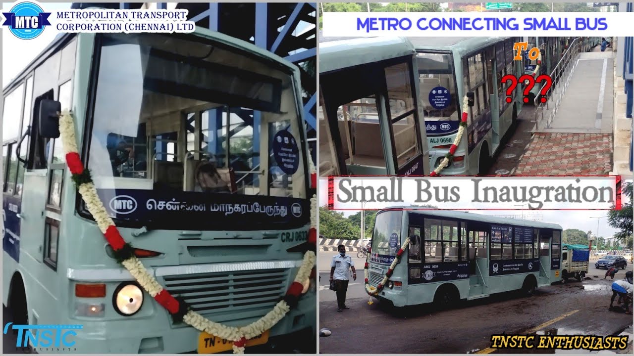 CMRL Metro Station Connecting MTC Chennai Small Bus 🚍 || Inaugration Special Cover TNSTC ENTHUSIASTS