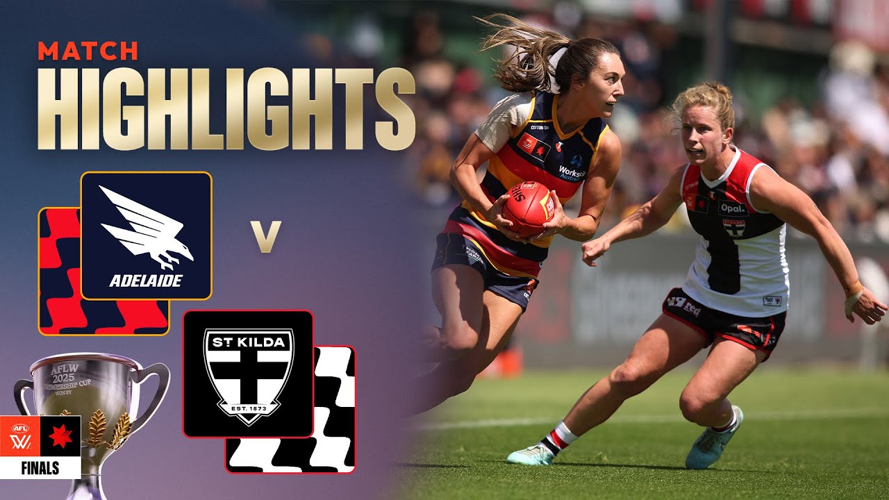 Adelaide Crows v St Kilda Highlights | Elimination Final, 2025 | AFLW