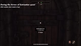 "Old wooden door" Path in Arrow of Extrication Quest | Oblivion Remastered
